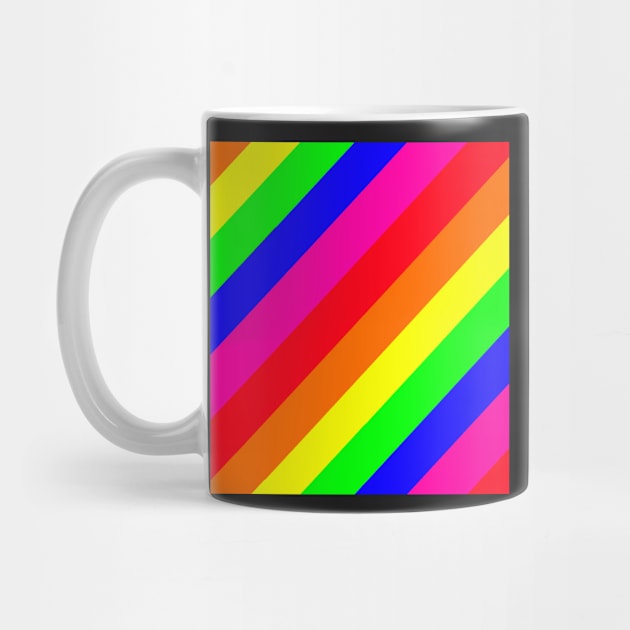 Rainbow stripe pattern by HeavenlyTrashy